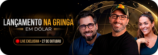 Lançamento na gringa em dólar. Live exclusiva, 27 de outubro. Entrar no grupo.
